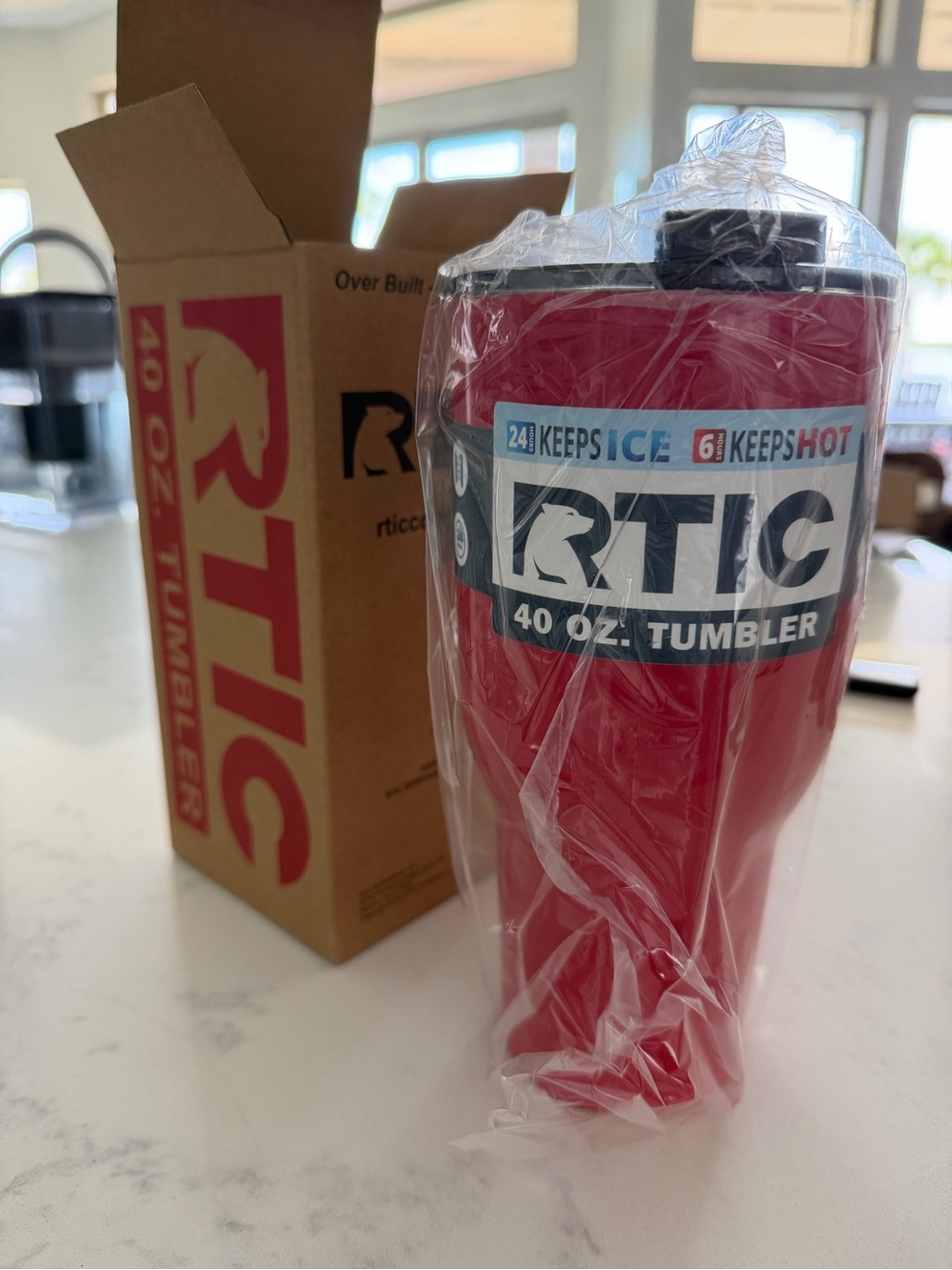 RTIC Red 40 oz. Tumbler - Insulated Travel Mug